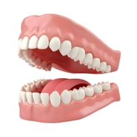 Animated images of a set of dentures